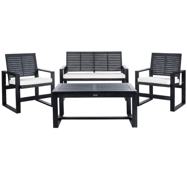 Ozark 4 Piece Patio Outdoor Living Set Safavieh