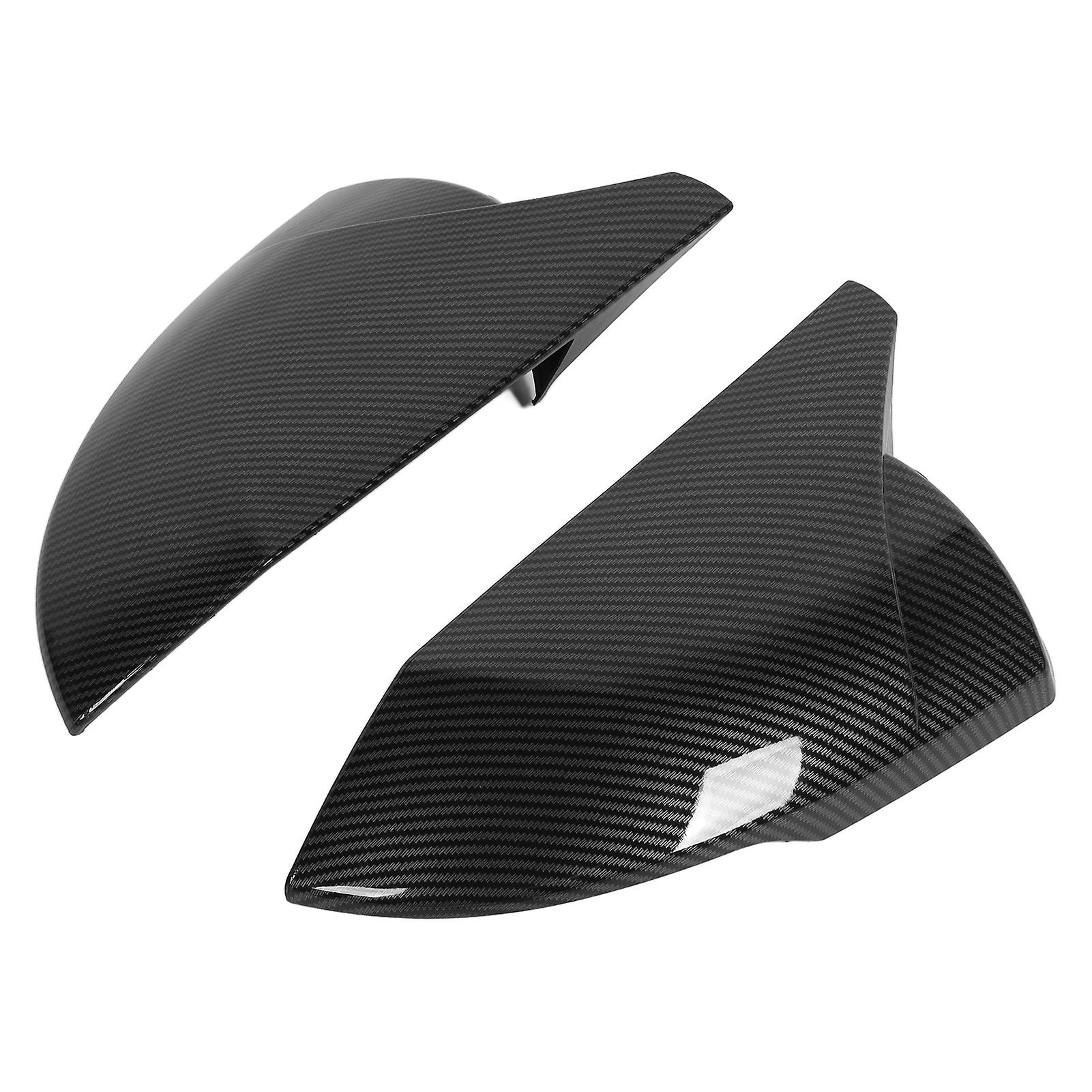 2pcs Door Rearview Mirror Cover Left Right Abs Stylish Replacement For Hyundai Elantra 21+carbon Fiber