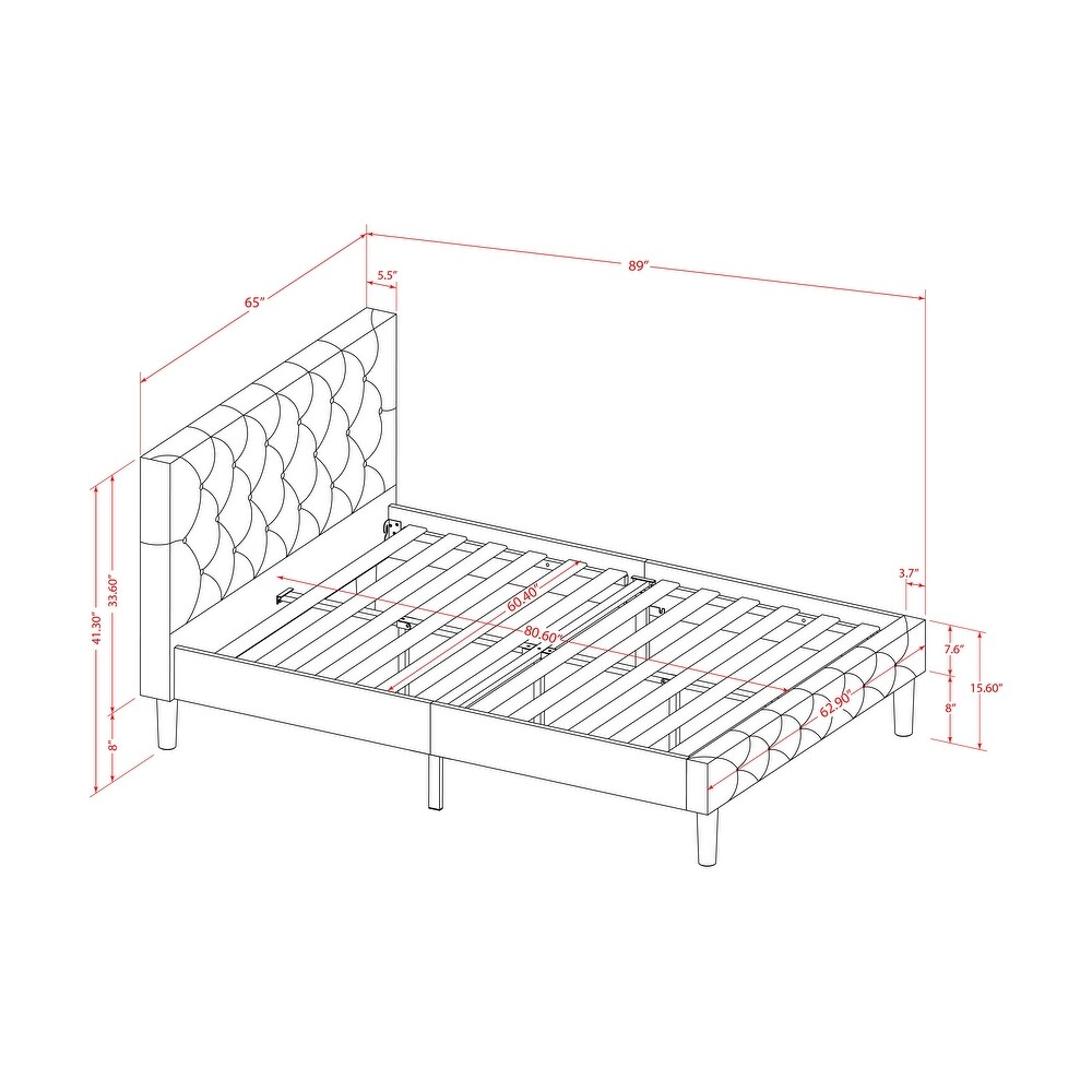 East West Furniture Queen Size Bed Set Includes A Wood Bed Frame and 2 Wooden Night Stand