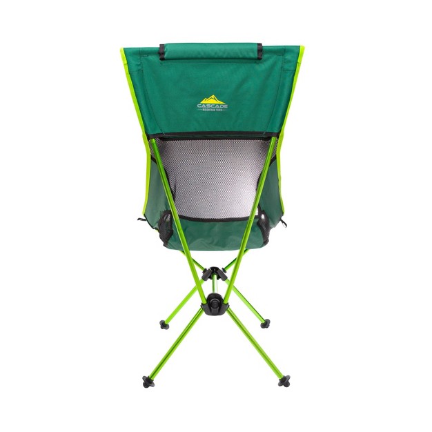 Cascade Mountain Tech High Back Camp Chair Green