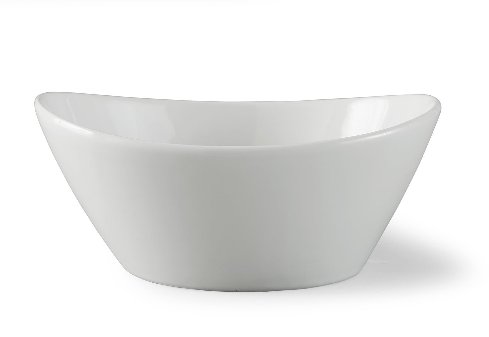 Better Homes and Gardens White Porcelain Wavy Serve Bowl