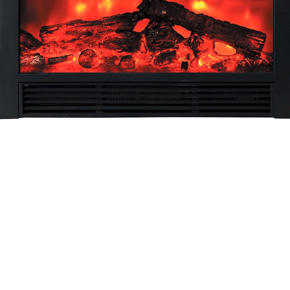 AA Warehousing Blaze Electric Fireplace Insert With 2 speed Heater and Remote