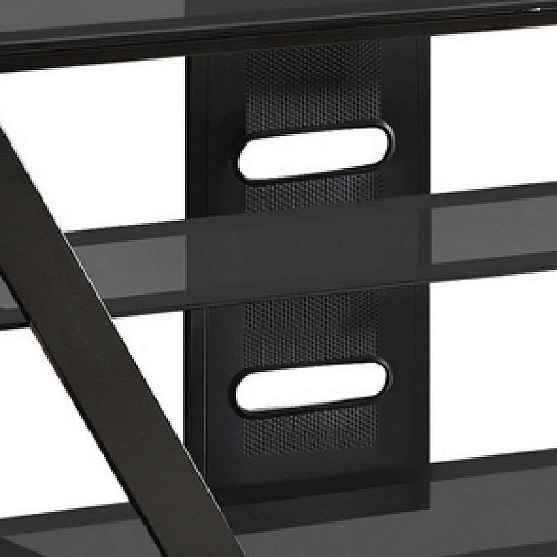 Fancy Contemporary Style tv console， Black