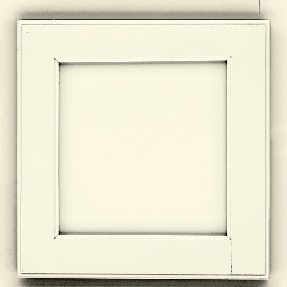 KraftMaid 14-58 in. x 14-58 in. Cabinet Door Sample in Warm White RDCDSAC9D4F63D