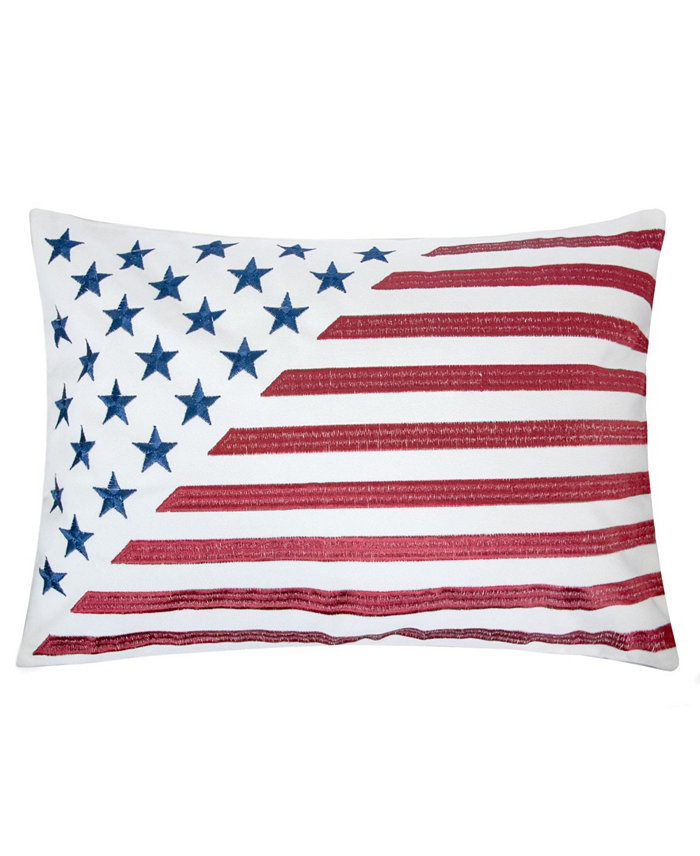 Homey Cozy Flag Independence Day Rectangle Decorative Throw Pillow