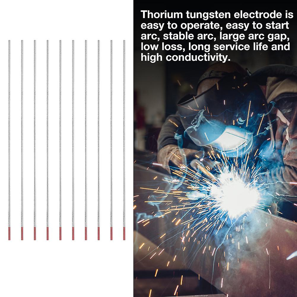 Wt20 Tungsten Electrode Professional Tig Rod 2% Thoriated For Tig Welding Machine(2.4mm*150mm)