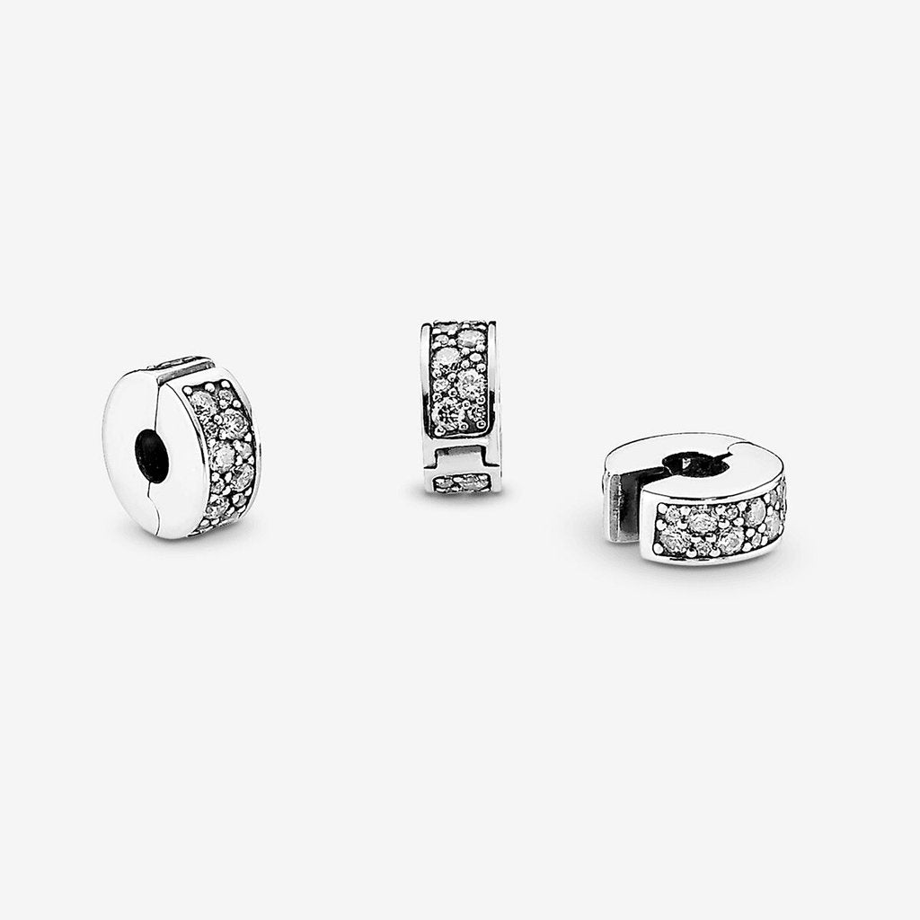 PANDORA  Clear Pavé Clip Charm