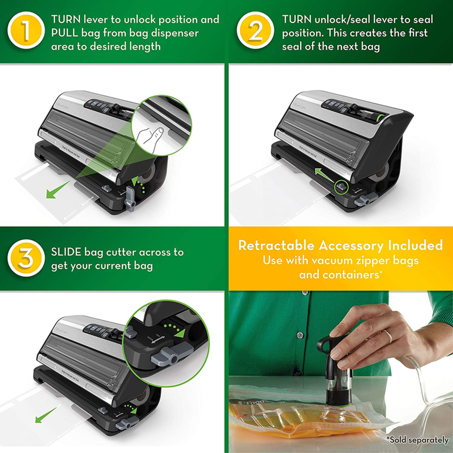 FoodSaver FM5000 Black Vacuum Food Sealer