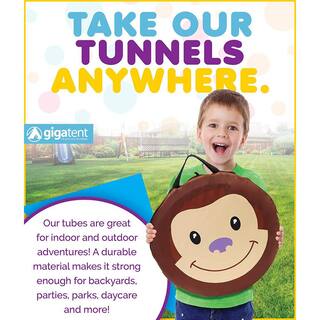 GigaTent 72 in. Brown Monkey Play Tunnel CT034