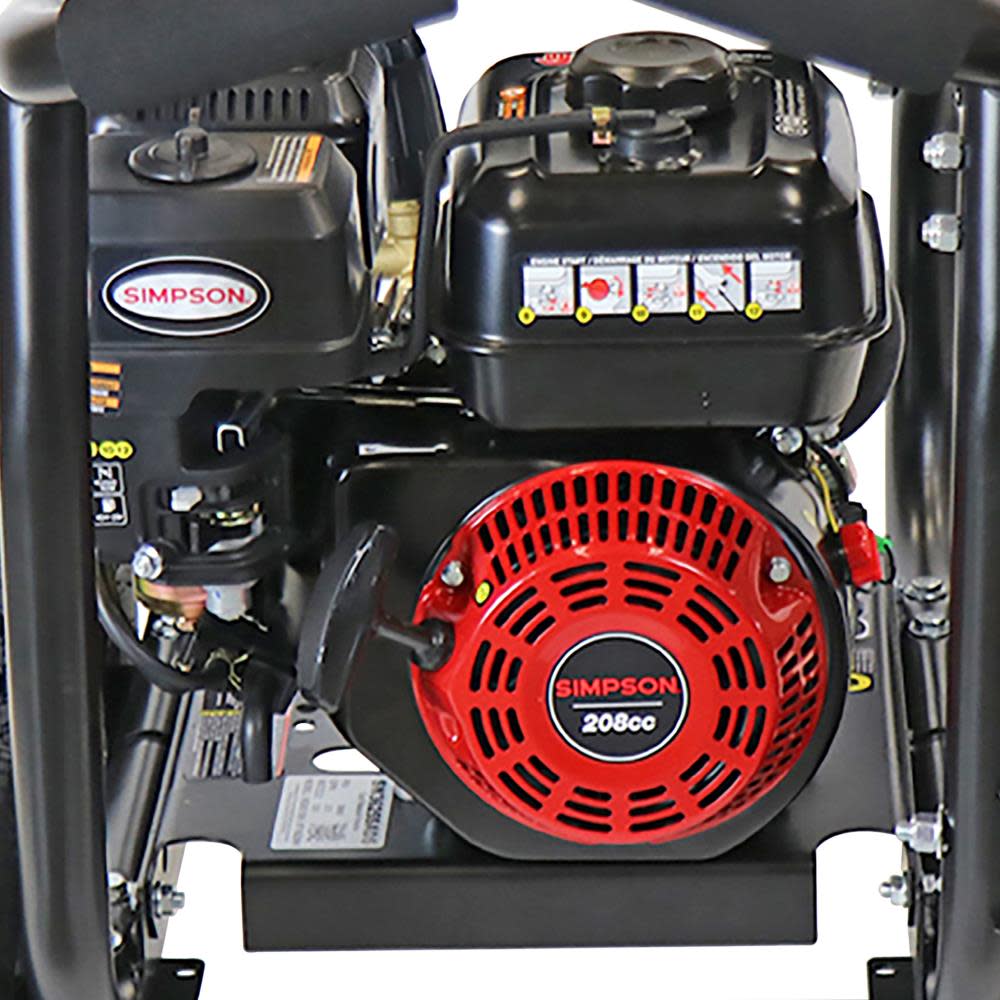 Simpson SuperPro Roll Cage Cold Water Professional Gas Pressure Washer 3600 PSI ;