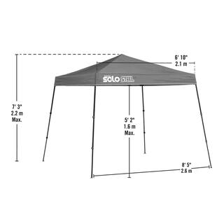 Quik Shade 9 ft. x 9 ft. Olive Slant Leg Canopy 167545DS