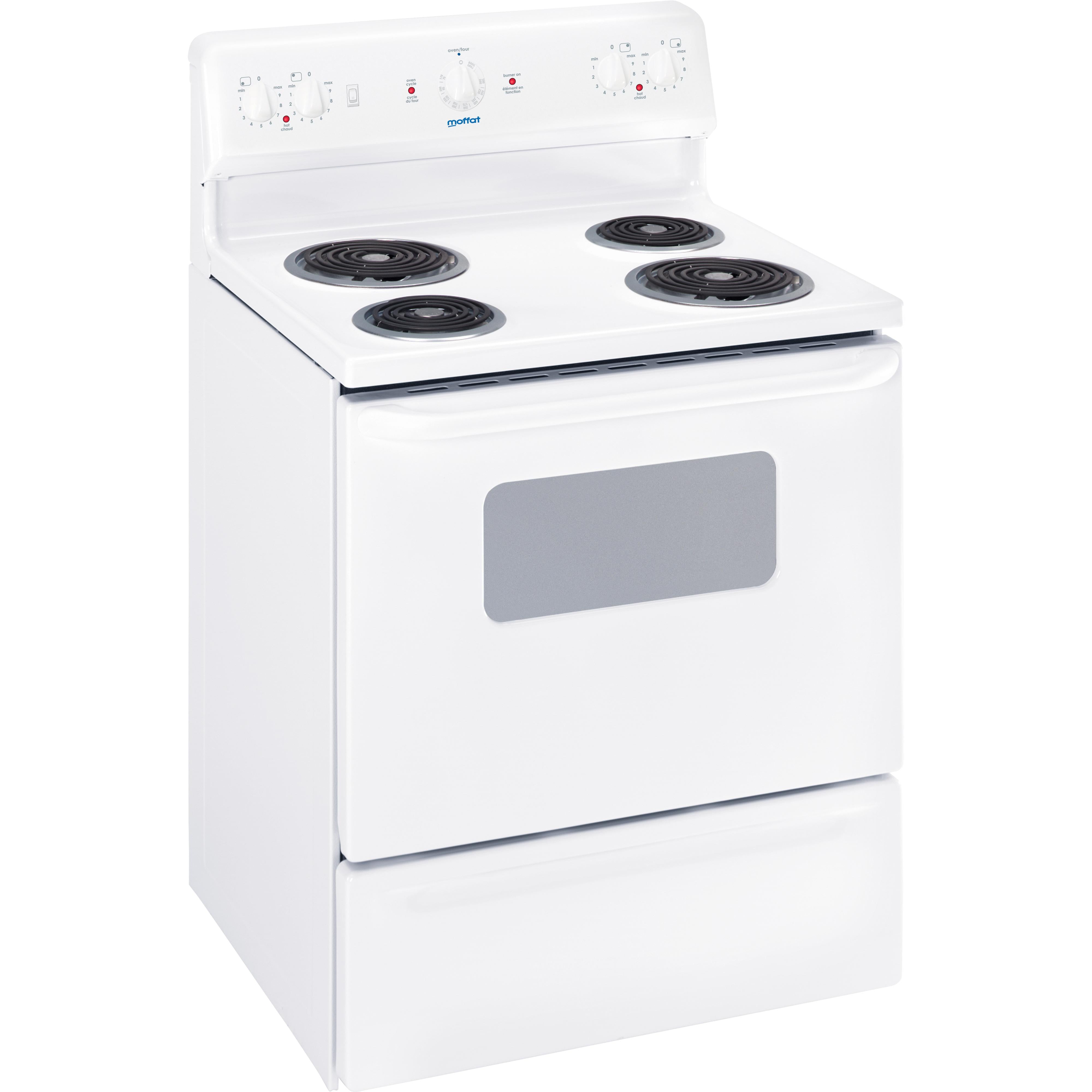 Moffat 30-inch Freestanding Electric Range MCBS523DNWW