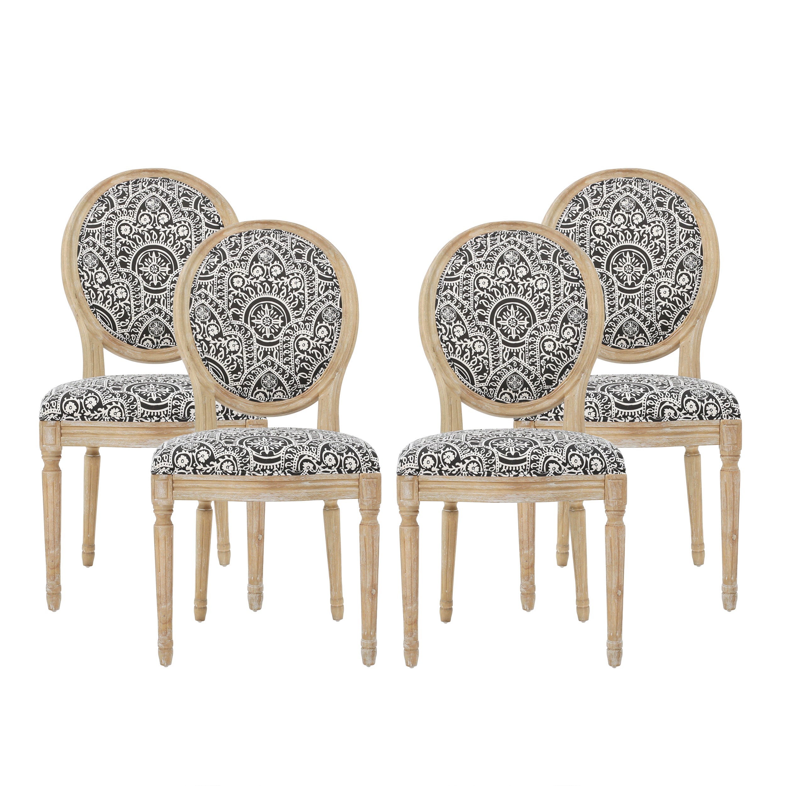 Lariya French Country Dining Chairs (Set of 4)