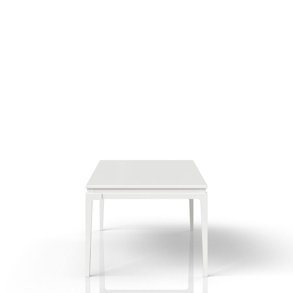 Renascence Rectangular Dining Table  Pearlized White