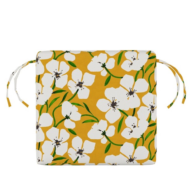 Outdoor Chair Cushion Anemone Field Goldenrod