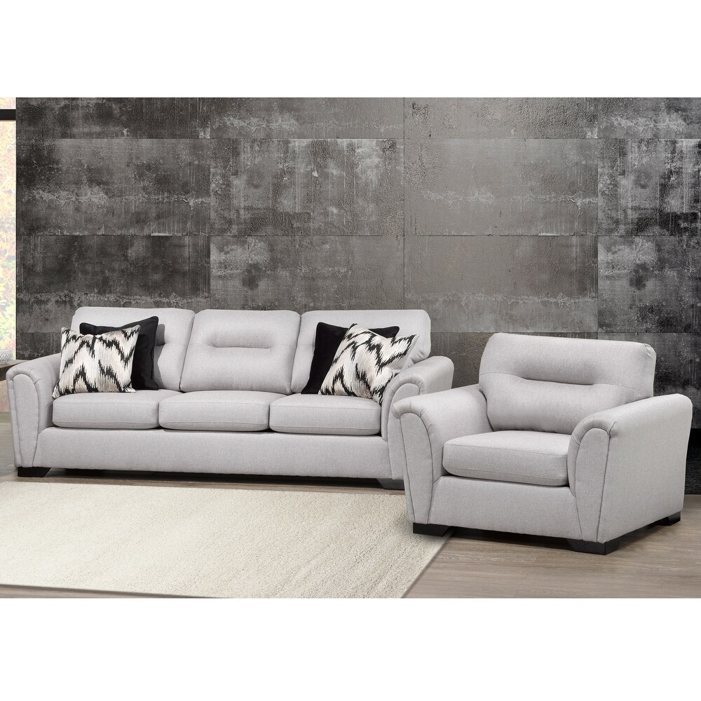 Sardinia Fabric Upholstered Sofa and Chair Set