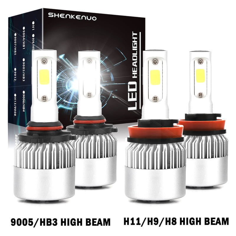 For Hyundai Genesis 2014 2015 Led Headlight Bulbs 9005 H11 HighandLow Beam 4pcs