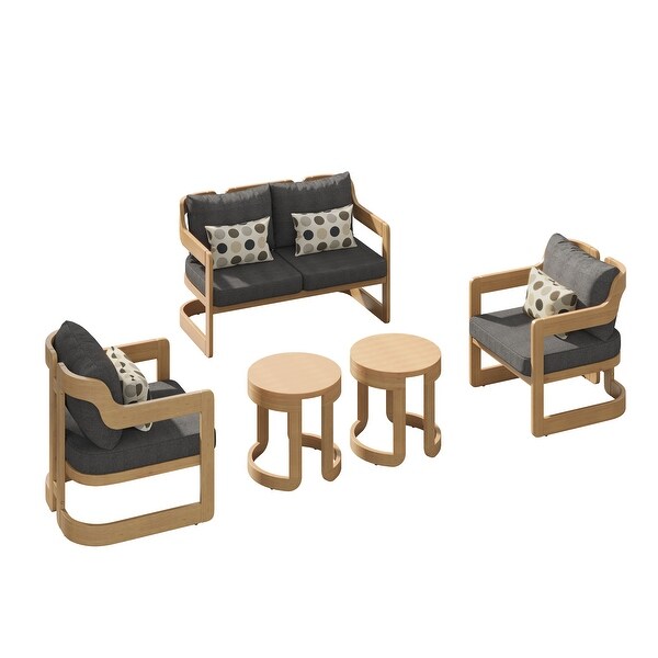 Corvus Rosario 5piece Sunbrella Outdoor Patio Furniture Set