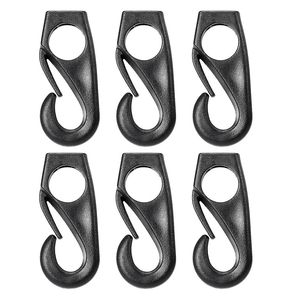 6pcs Kayak Bungee Cord Hooks Clips Lashing Hooks For Kayak Canoe Shock Cord Bungee Rope Line