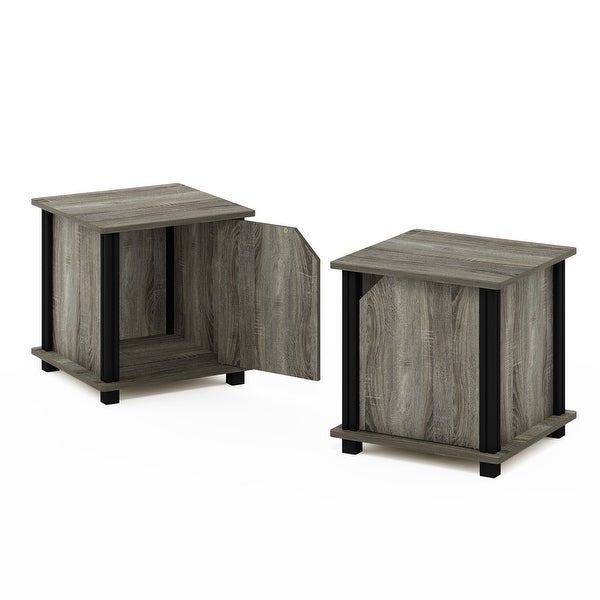 Furinno Brahms End Table with Storage