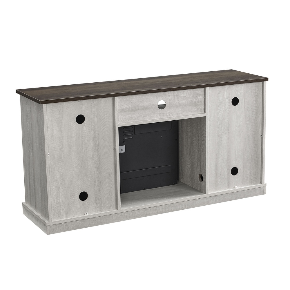 54 in. TV Stand Console for TVs up to 60 in. with Electric Fireplace   54\