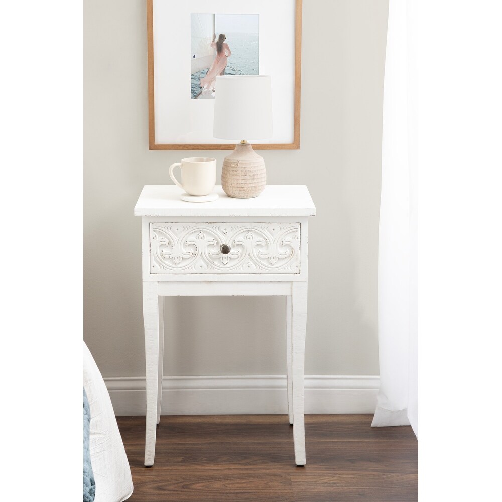 Kate and Laurel Cassetta Wood Side Table