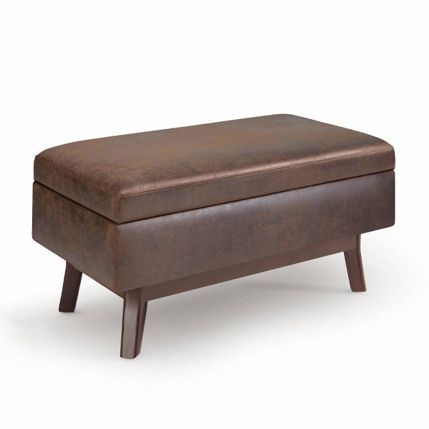 Small Ethan Rectangular Storage Ottoman And Benches Wyndenhall