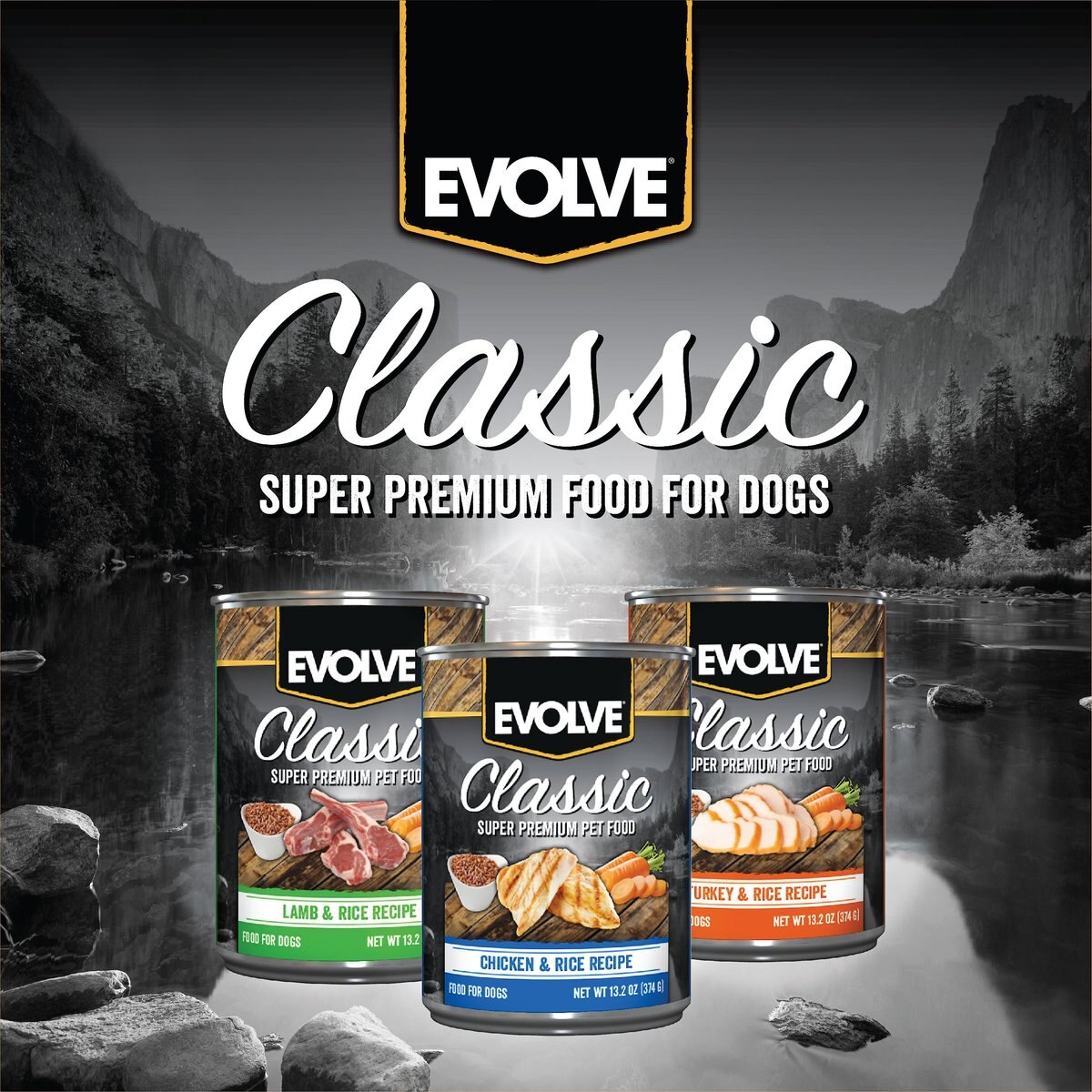 Evolve Classic Turkey and Rice Recipe Canned Dog Food