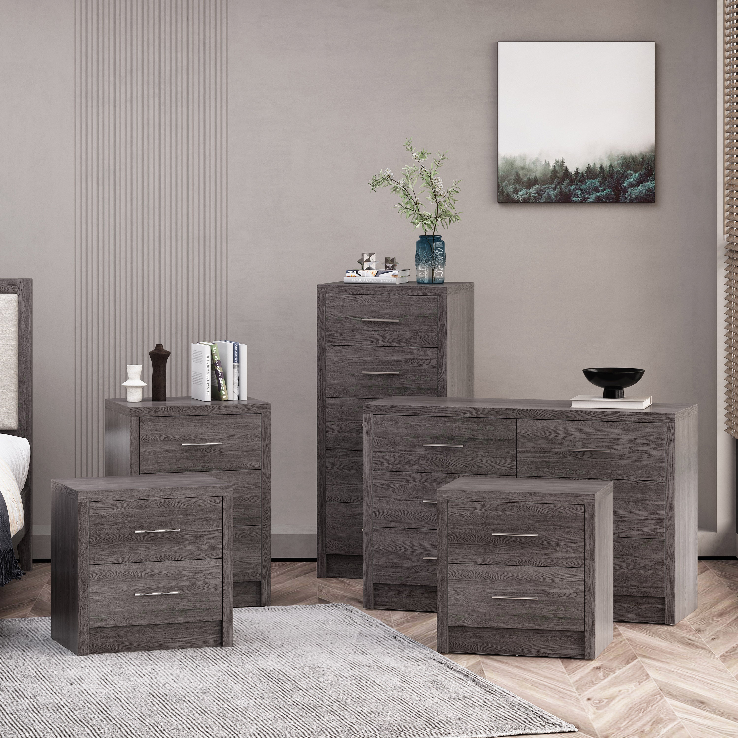 Marlette Modern 5 Piece Bedroom Set