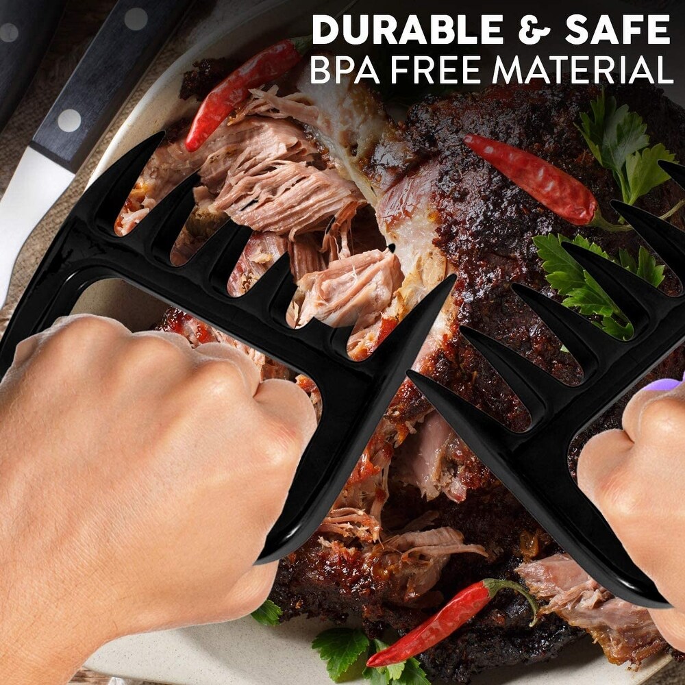 Kaluns Claws  Bear Claws for Shredding Meat  Pulled Pork Shredder  Easy Lift Handle  Ultra Sharp Plastic Blades  Dishwasher Safe