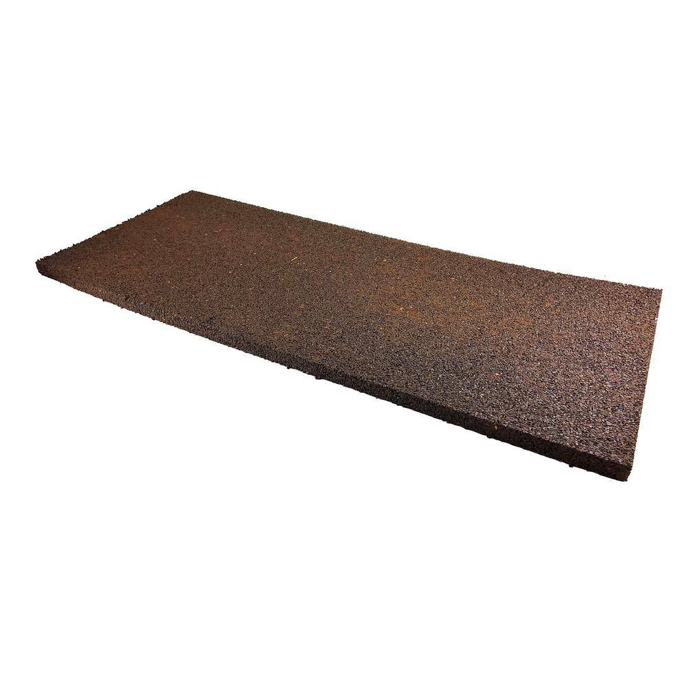 Flexon Railroad Tie Rubber Stepping Stone (Set of 3) RRT-BR4-F