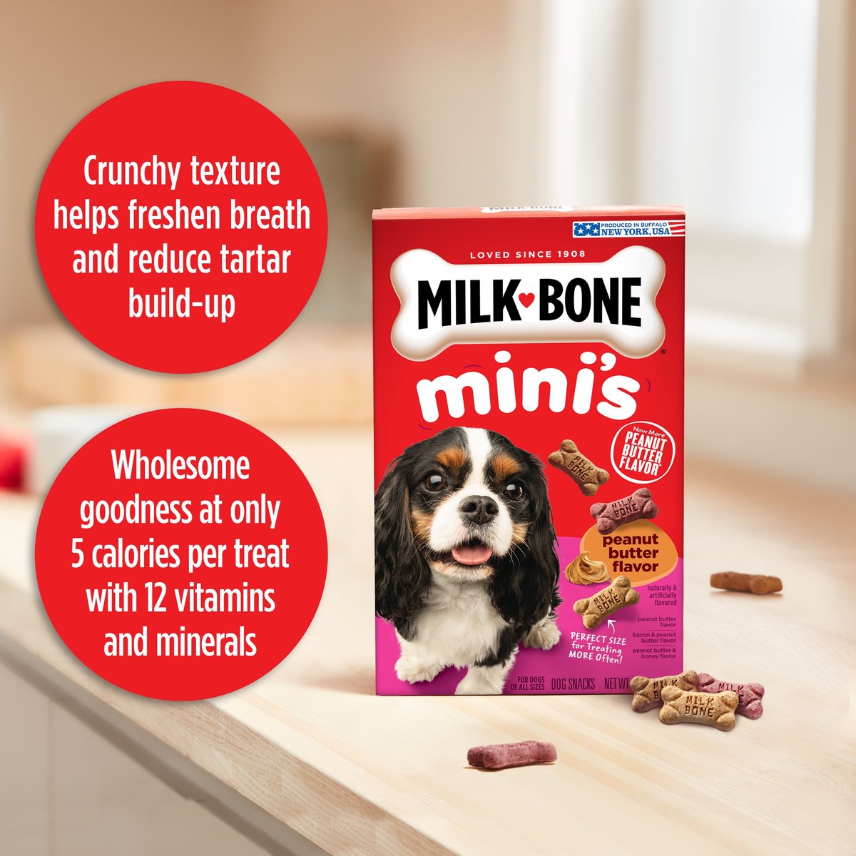 Milk-Bone Mini's Peanut Butter Flavor Variety Dog Treats