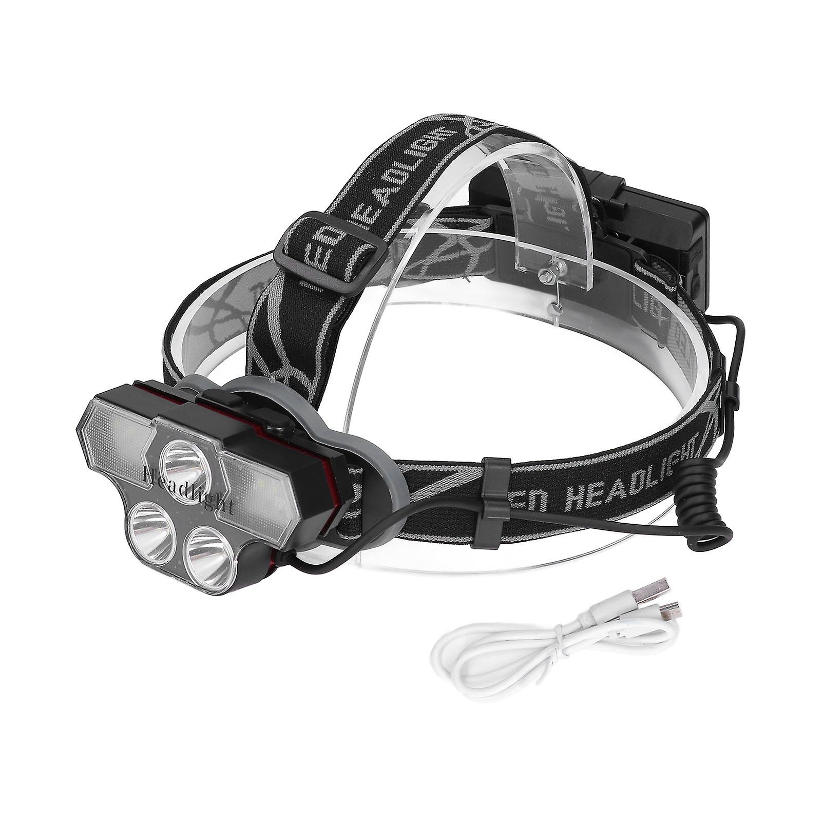 High Brightness Led Headlight T6 Outdoor Head Flashlight Usb Charging Multifunctional Headlight