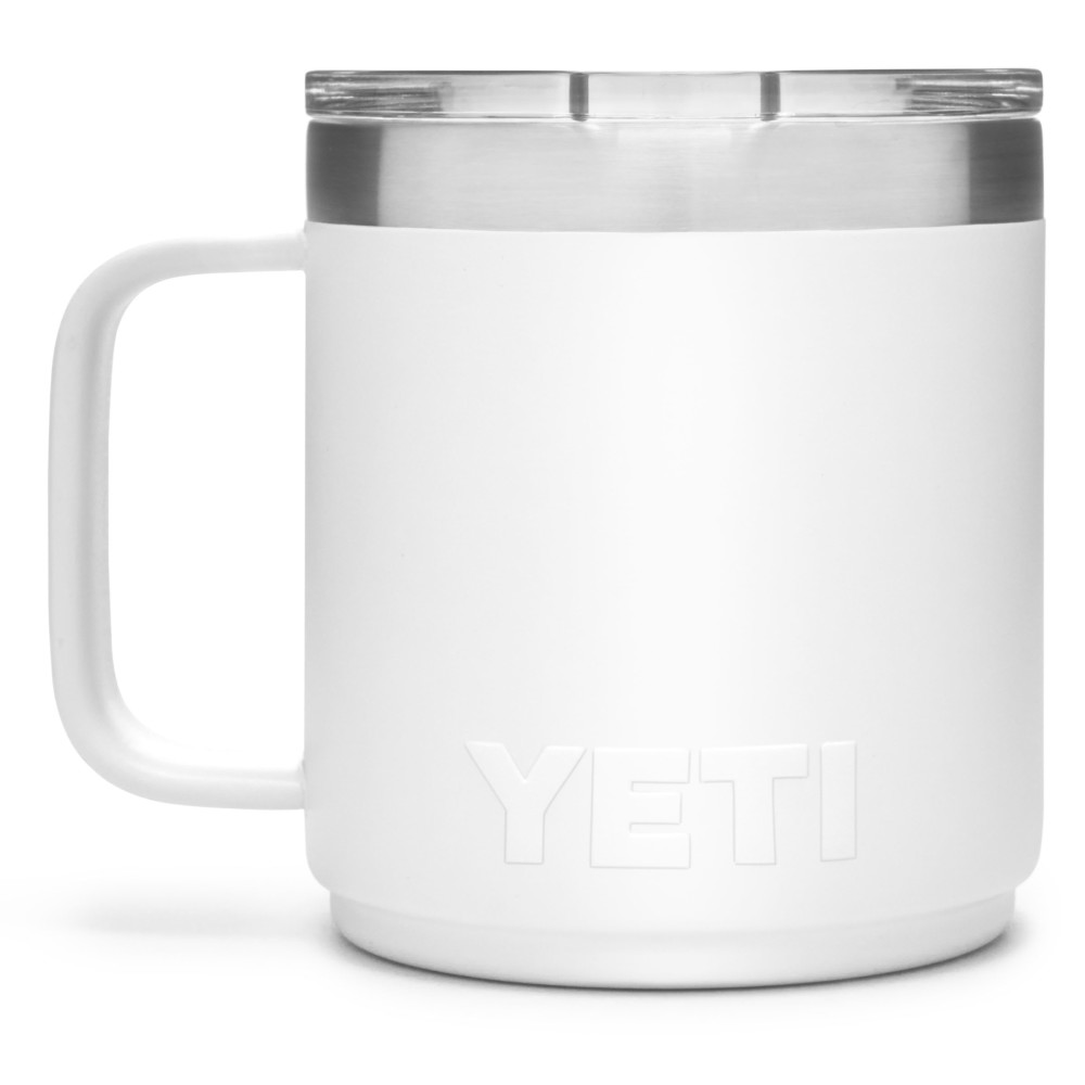 Yeti  Rambler Stackable Mug with MagSlider Lid 10oz， White ;