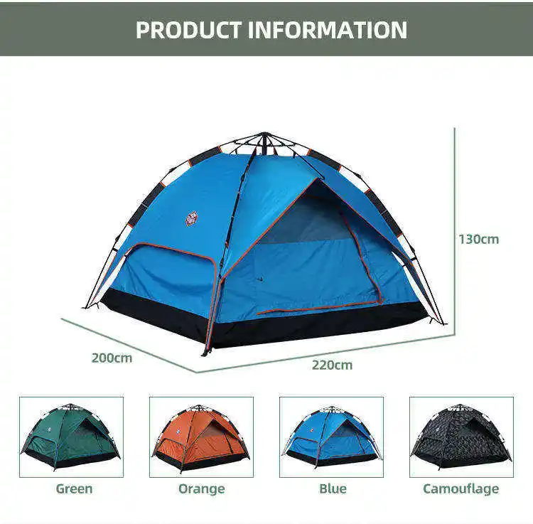 New outdoor folding camping home tent 4 person cheap small pop up tent