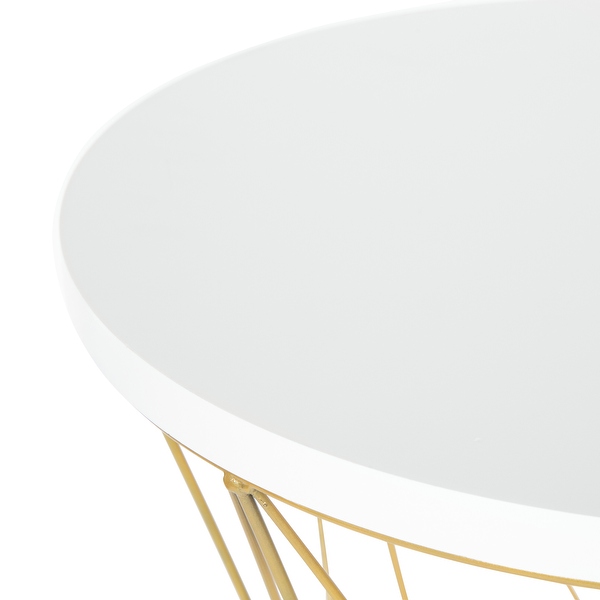 Kate and Laurel Mendel Round Metal End Table - 16x16x20