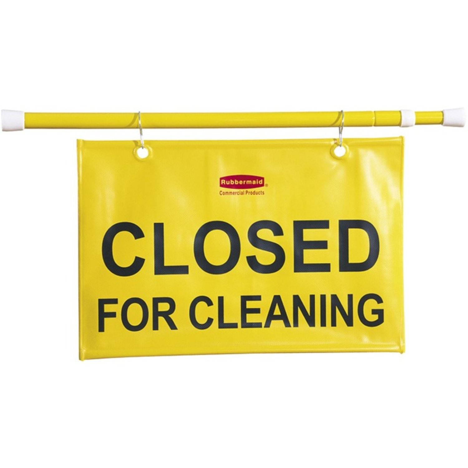 Closed For Cleaning Safety Sign by Rubbermaid Commercial Products RCP9S1500YWCT