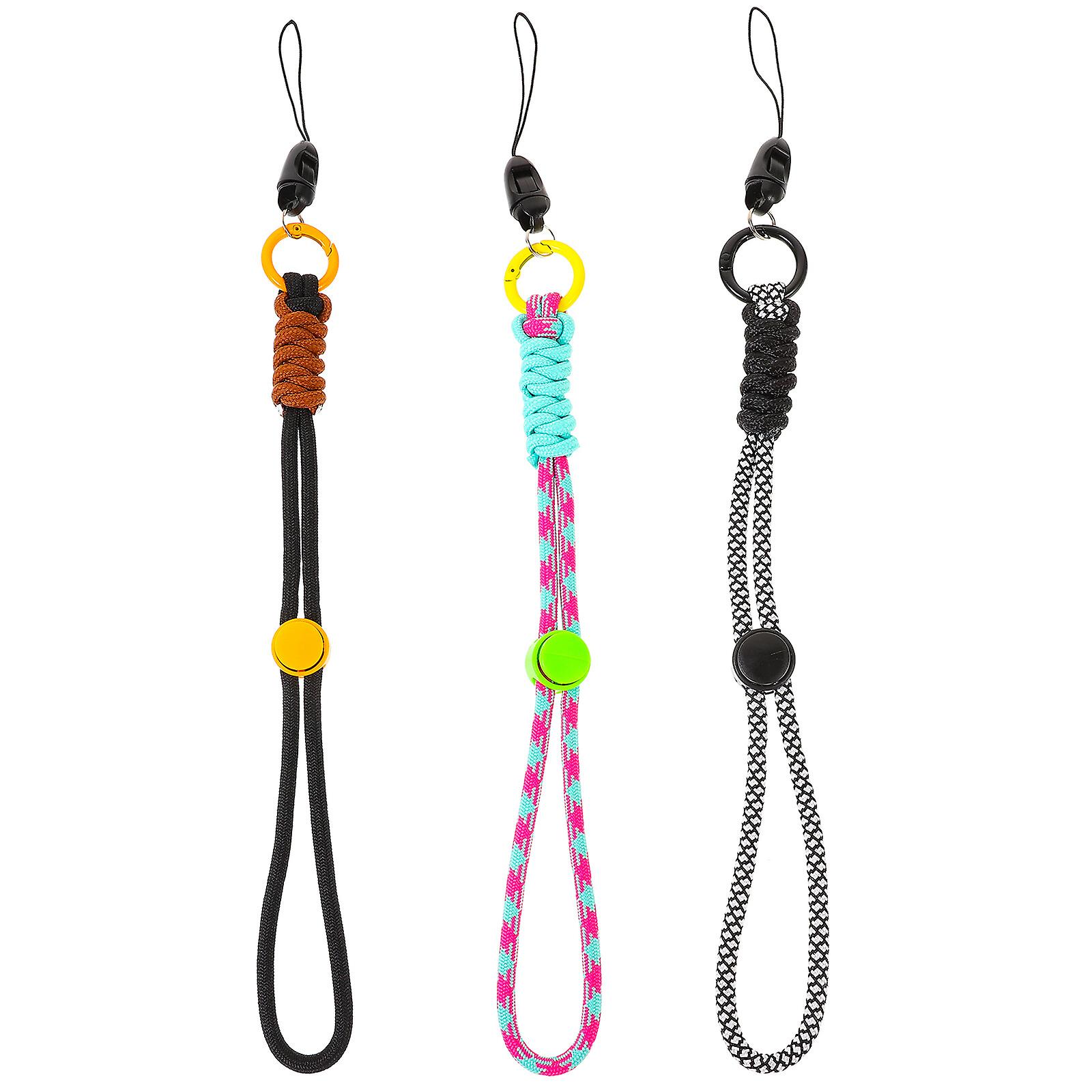 3pcs Portable Adjustable Phone Hand Straps Electronic Devices Hanging Wrist Lanyards