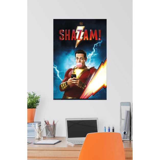 X 34 quot Dc Comics Movie Shazam Chill Unframed Wall Poster Print Trends International