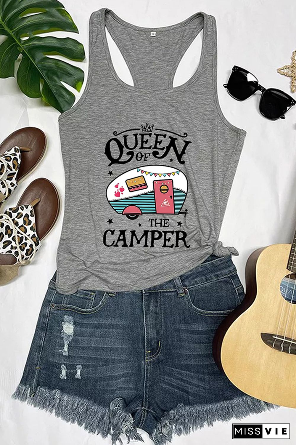 Queen of the Camper Sleeveless Tank Top Wholesale