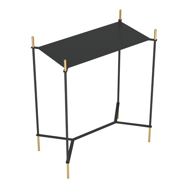 Aspen Side Table Gold black Zm Home