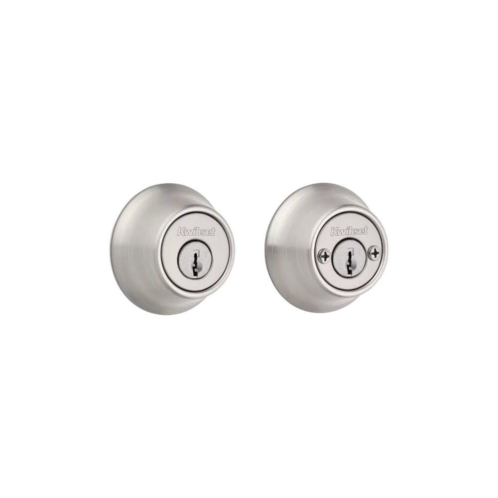 Satin Nickel Double Cylinder Door Deadbolt ;