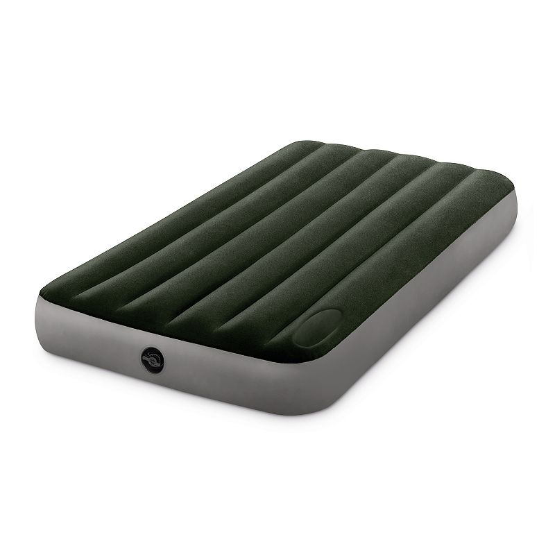 Intex Dura-Beam Standard Series Downy Airbed with Built-In Foot Pump， Twin Size