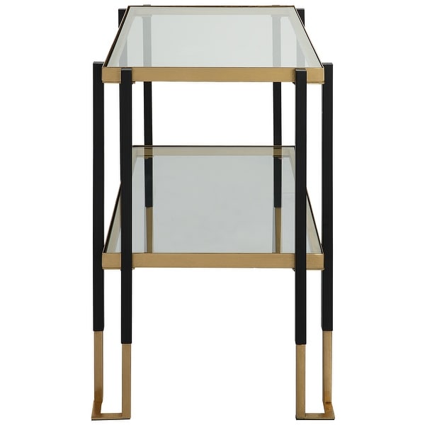 Uttermost Kentmore Tempered Glass Side Table