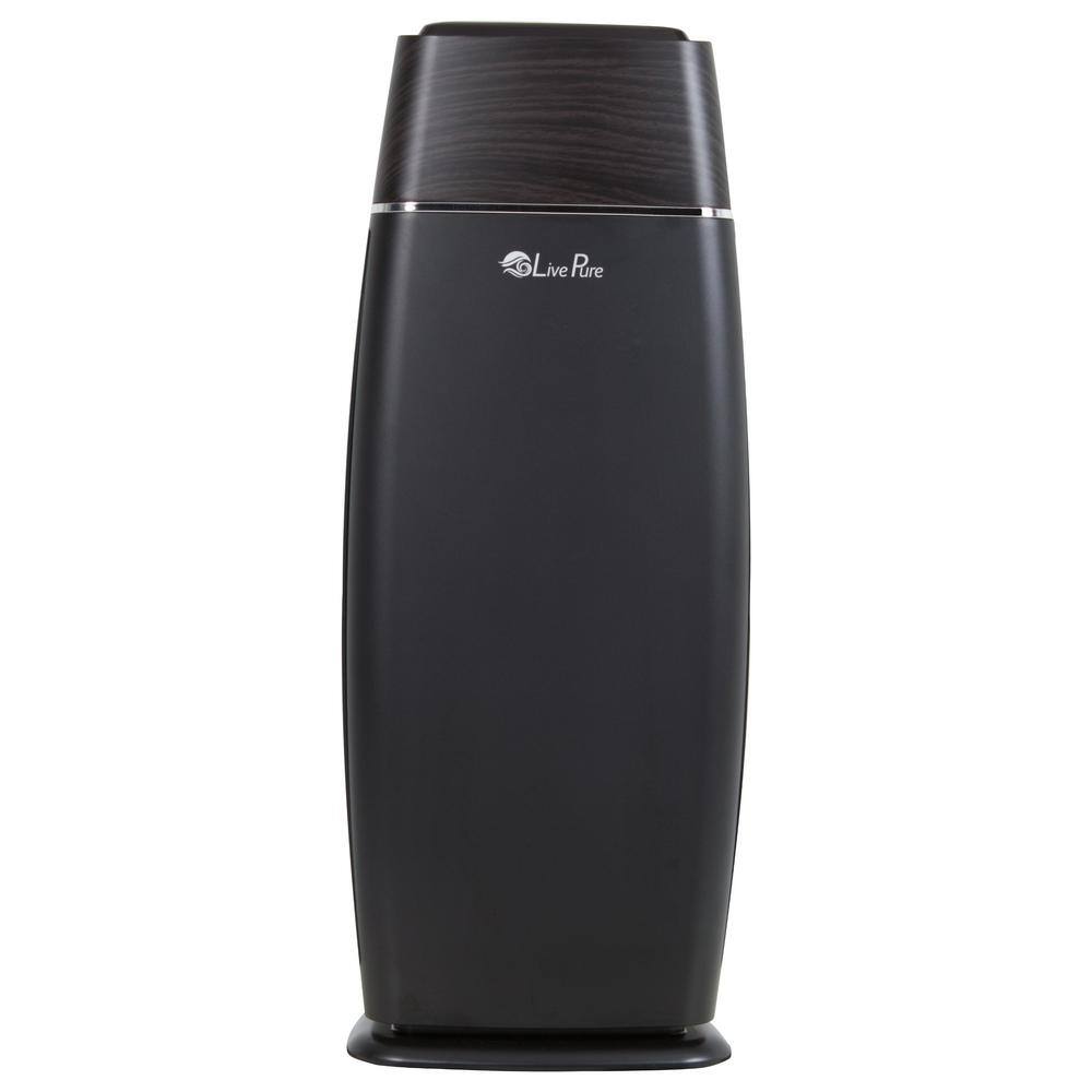 LivePure Sierra Series True HEPA Digital Tall Tower Air Purifier LP260TH-BLK