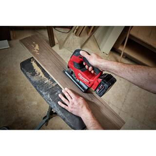 MW M18 FUEL 18-Volt Lithium-Ion Brushless Cordless Jig Saw with M18 5.0 Ah Battery 2737-20-48-11-1850