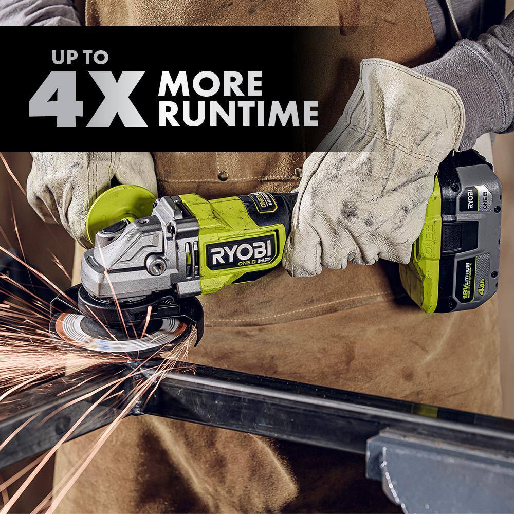 RYOBI ONE+ 18V HIGH PERFORMANCE Lithium-Ion (2) 4.0 Ah and (2) 6.0 Ah Batteries PBP2004-PBP2007