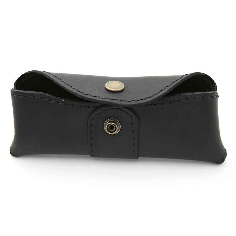 Horizontal leather case for Laguiole black