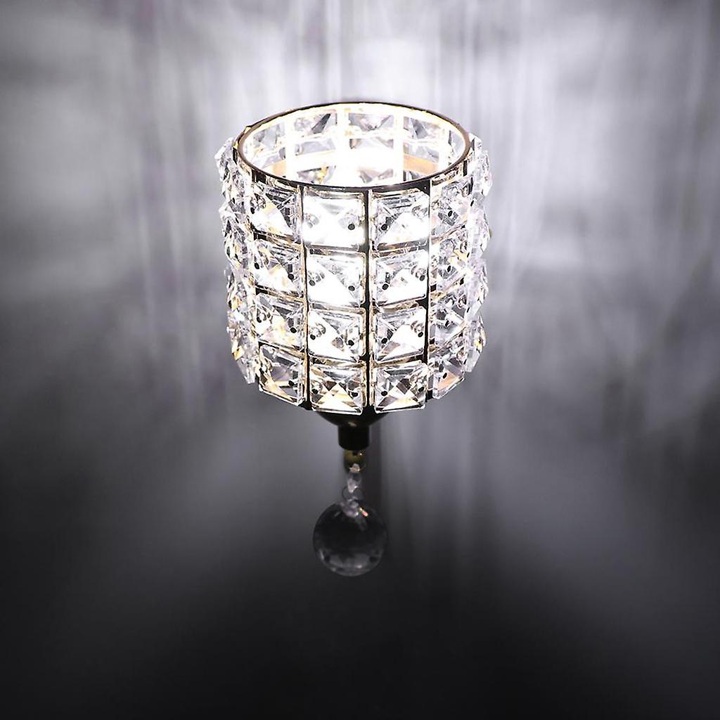 3x Modern Crystal Wall Light Pendent Lamp Shiny Gorgeous Bedroom Sconce Lighting Fixture With Pull Cord Switch， E26/e27 Socket