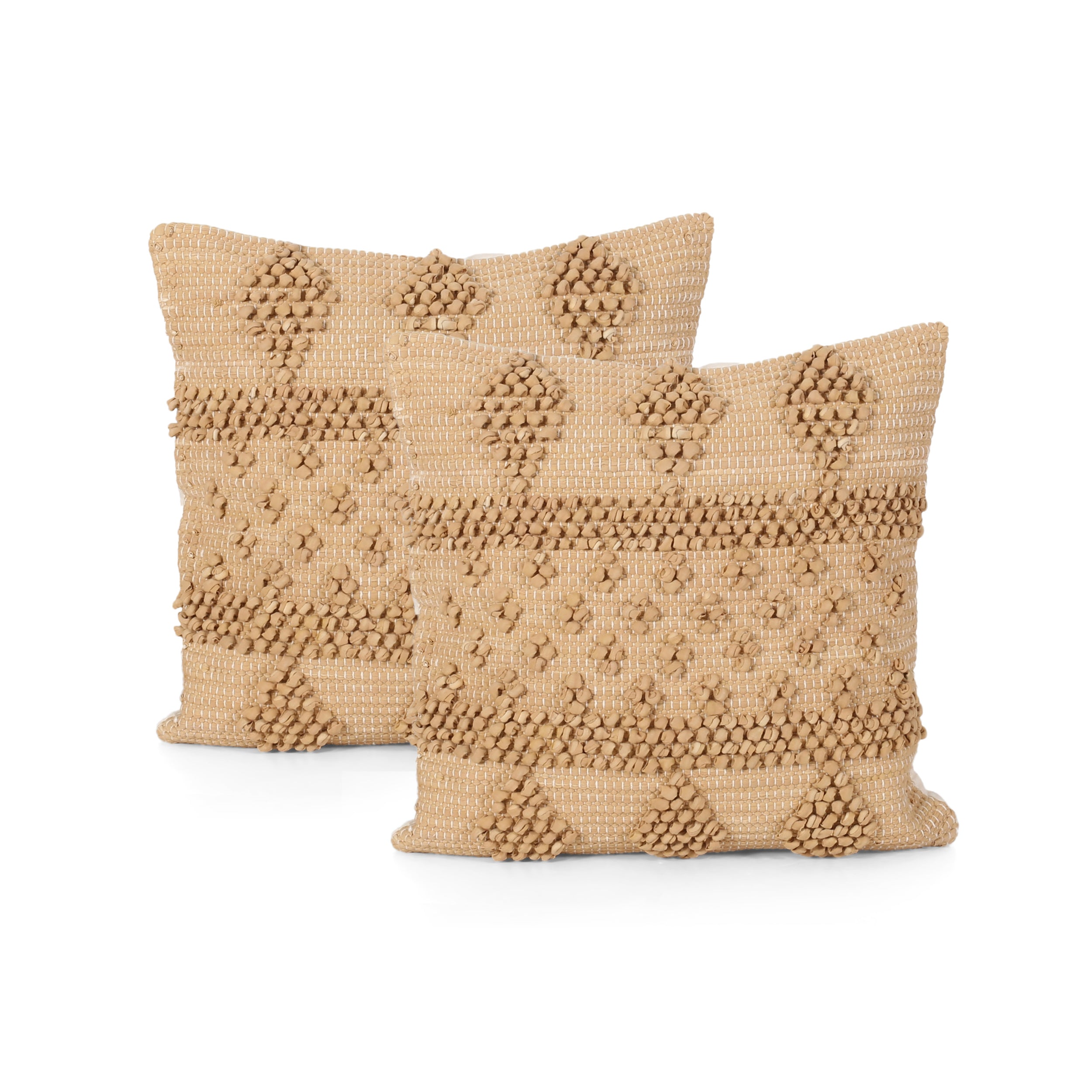 Kent Boho Cotton Chindi Throw Pillow (Set of 2)